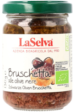 Bruschetta z czarnych oliwek 130g BIO