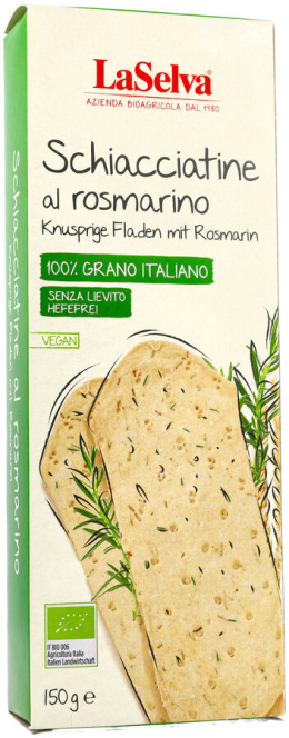 Chrupiące krakersy z rozmarynem 150g BIO