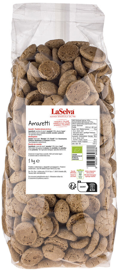 Ciasteczka migdałowe Amaretti 1kg BIO Ciasteczka migdałowe Amaretti 1kg BIO