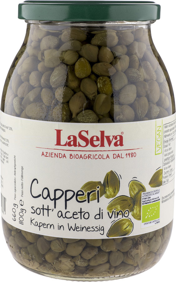Kapary marynowane w occie winnym 1,1kg BIO Kapary marynowane w occie winnym 1,1kg BIO