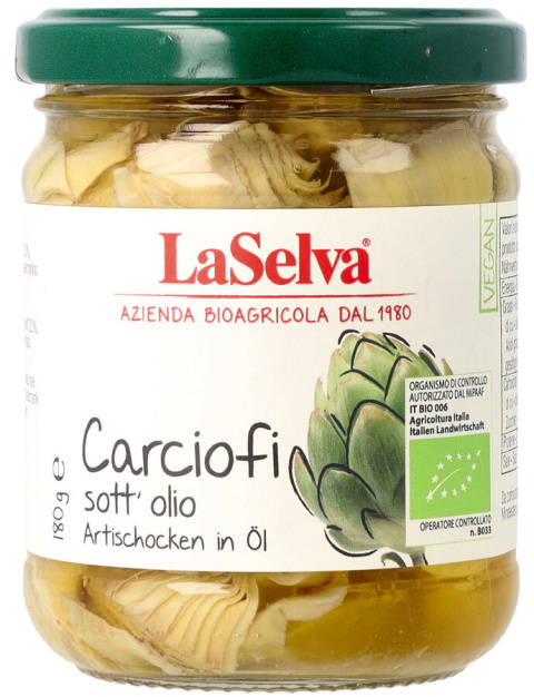 Karczochy w oliwie 180g BIO