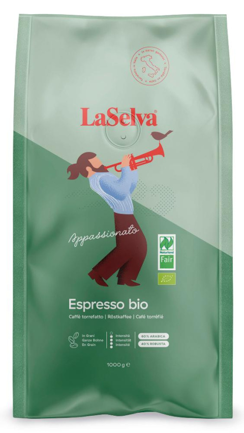 Kawa ESPRESSO APPASSIONATO ziarna 1kg BIO