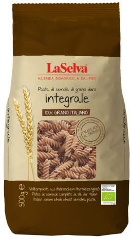 Makaron fusilli pełnoziarnisty 500g BIO