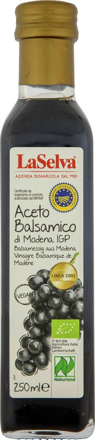 Ocet balsamiczny ciemny z Modeny GOLD 250ml BIO