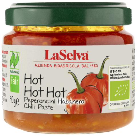 Pasta z papryczek chili bardzo ostra! 90g BIO