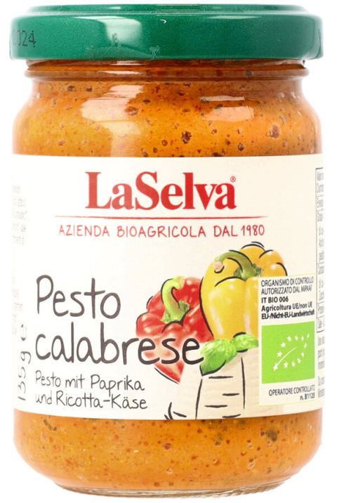 Pesto paprykowe z serem ricotta 140g BIO