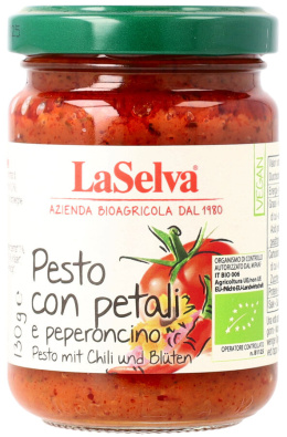 Pesto z płatków kwiatów egzotycznych i chili 130g BIO