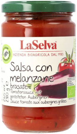 Sos pomidorowy z pieczonym bakłażanem 280g BIO