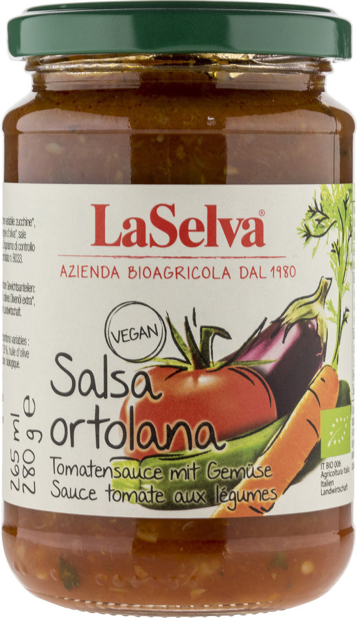 Sos pomidorowy z warzywami - Salsa Ortolana 280g BIO