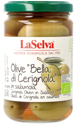 Zielone oliwki Bella di Cerignola 310g BIO