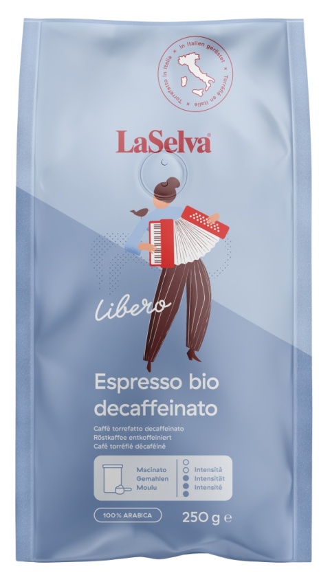 Kawa Libero Espresso mielona 250g bezkofeinowa BIO