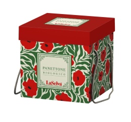 Włoska babka Panettone w ozdobnym kartonie 500g BIO